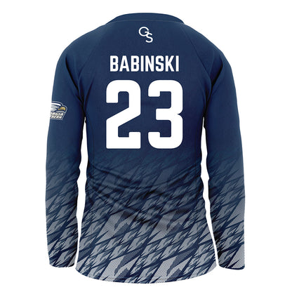 Georgia Southern - NCAA Women's Volleyball : Gabriella Babinski - Navy Volleyball Jersey-1
