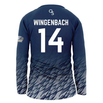 Georgia Southern - NCAA Women's Volleyball : Delaney Wingenbach - Navy Volleyball Jersey-1