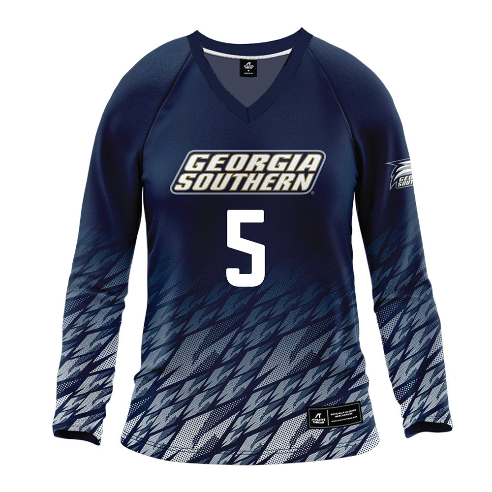 Georgia Southern - NCAA Women's Volleyball : Maddie Cugino - Navy Volleyball Jersey-0