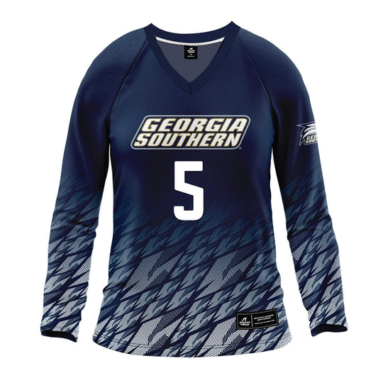 Georgia Southern - NCAA Women's Volleyball : Maddie Cugino - Navy Volleyball Jersey-0