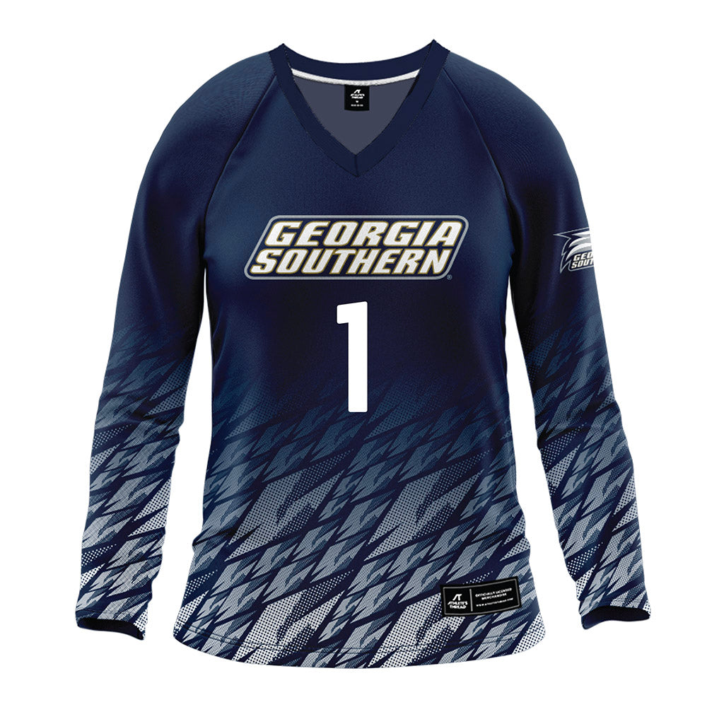 Georgia Southern - NCAA Women's Volleyball : Hadley Porter - Navy Volleyball Jersey-0
