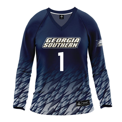 Georgia Southern - NCAA Women's Volleyball : Hadley Porter - Navy Volleyball Jersey-0
