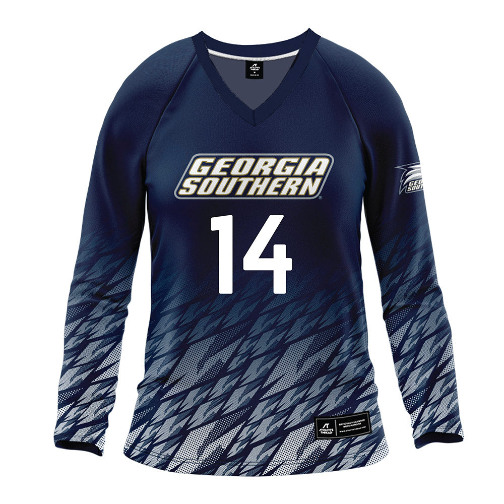 Georgia Southern - NCAA Women's Volleyball : Delaney Wingenbach - Navy Volleyball Jersey-0