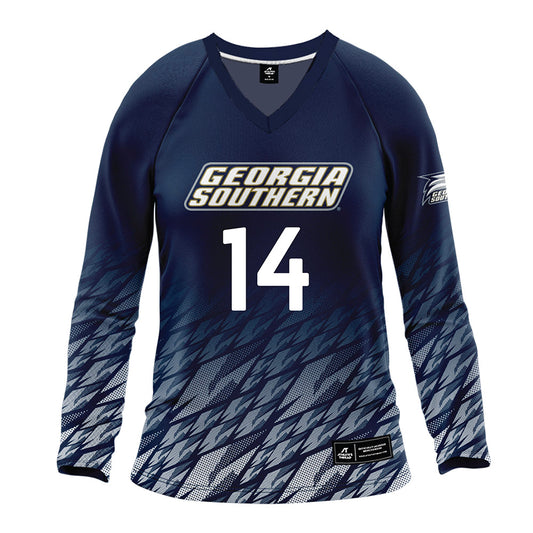 Georgia Southern - NCAA Women's Volleyball : Delaney Wingenbach - Navy Volleyball Jersey-0