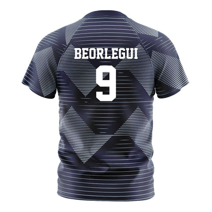 Georgia Southern - NCAA Men's Soccer : Broden Beorlegui - Navy Soccer Jersey-1