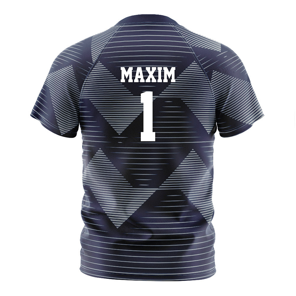 Georgia Southern - NCAA Men's Soccer : Luca Maxim - Navy Soccer Jersey-1