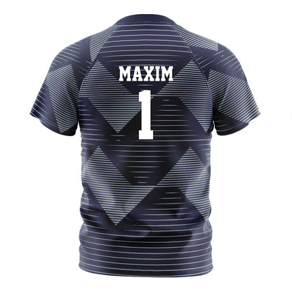 Georgia Southern - NCAA Men's Soccer : Luca Maxim - Navy Soccer Jersey-1