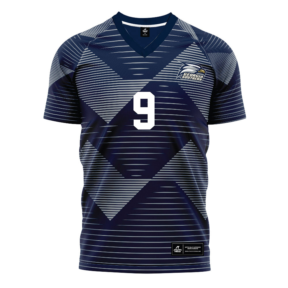 Georgia Southern - NCAA Men's Soccer : Broden Beorlegui - Navy Soccer Jersey-0