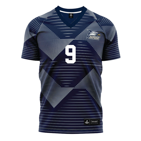 Georgia Southern - NCAA Men's Soccer : Broden Beorlegui - Navy Soccer Jersey-0