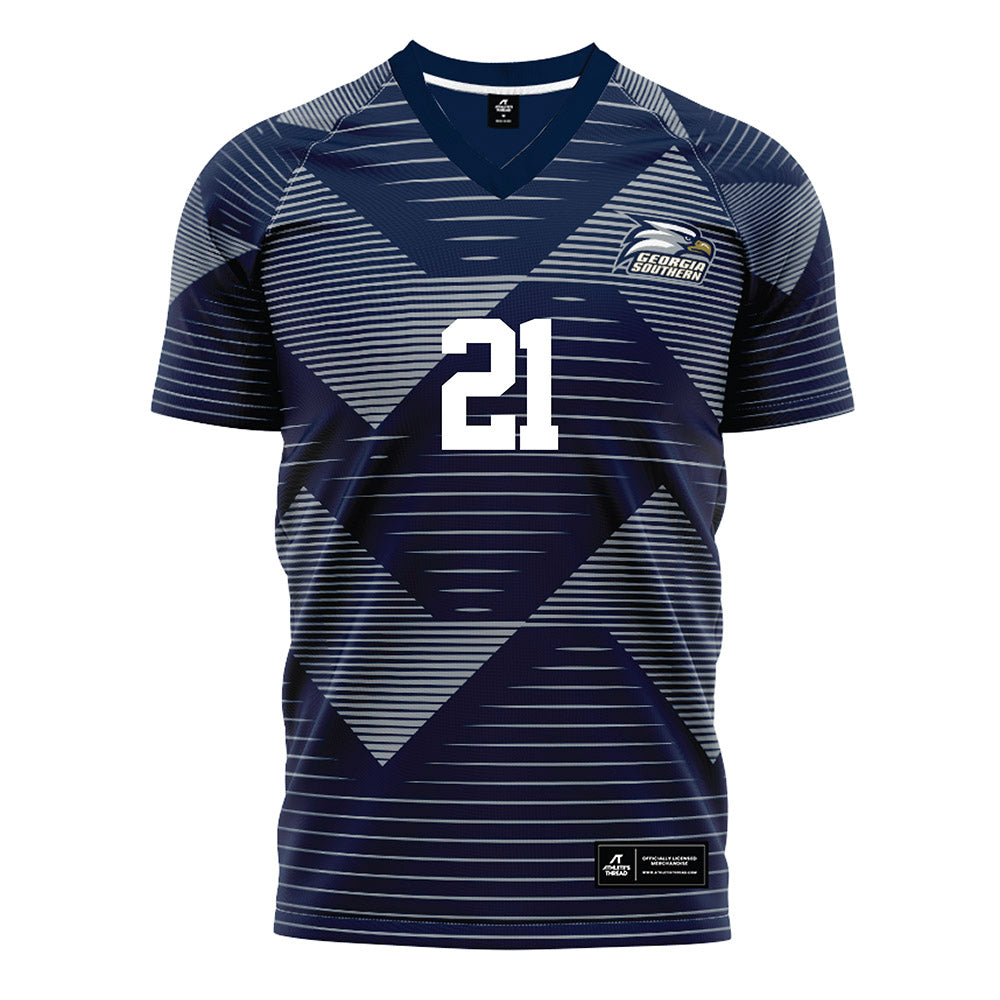 Georgia Southern - NCAA Men's Soccer : Carlos Colomer - Navy Soccer Jersey-0