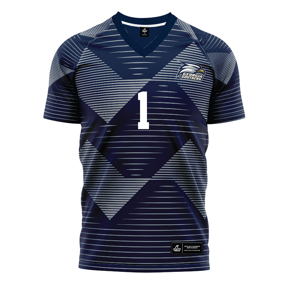 Georgia Southern - NCAA Men's Soccer : Luca Maxim - Navy Soccer Jersey-0
