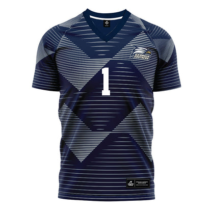 Georgia Southern - NCAA Men's Soccer : Luca Maxim - Navy Soccer Jersey-0