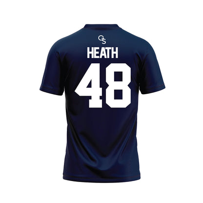 Georgia Southern - NCAA Football : Aubrey Heath - Navy Football Jersey-1