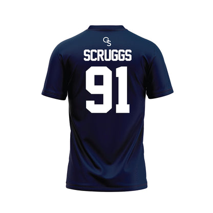 Georgia Southern - NCAA Football : Evan Scruggs - Navy Football Jersey-1