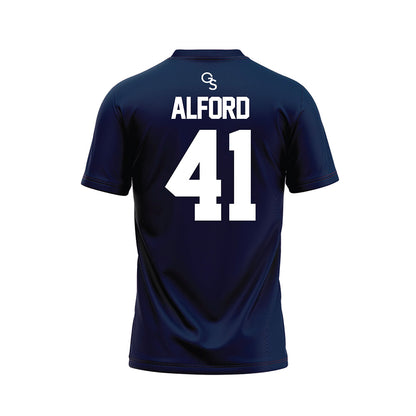 Georgia Southern - NCAA Football : Brandon Alford - Navy Football Jersey-1