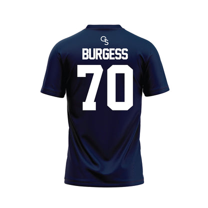 Georgia Southern - NCAA Football : Jalen Burgess - Navy Football Jersey-1