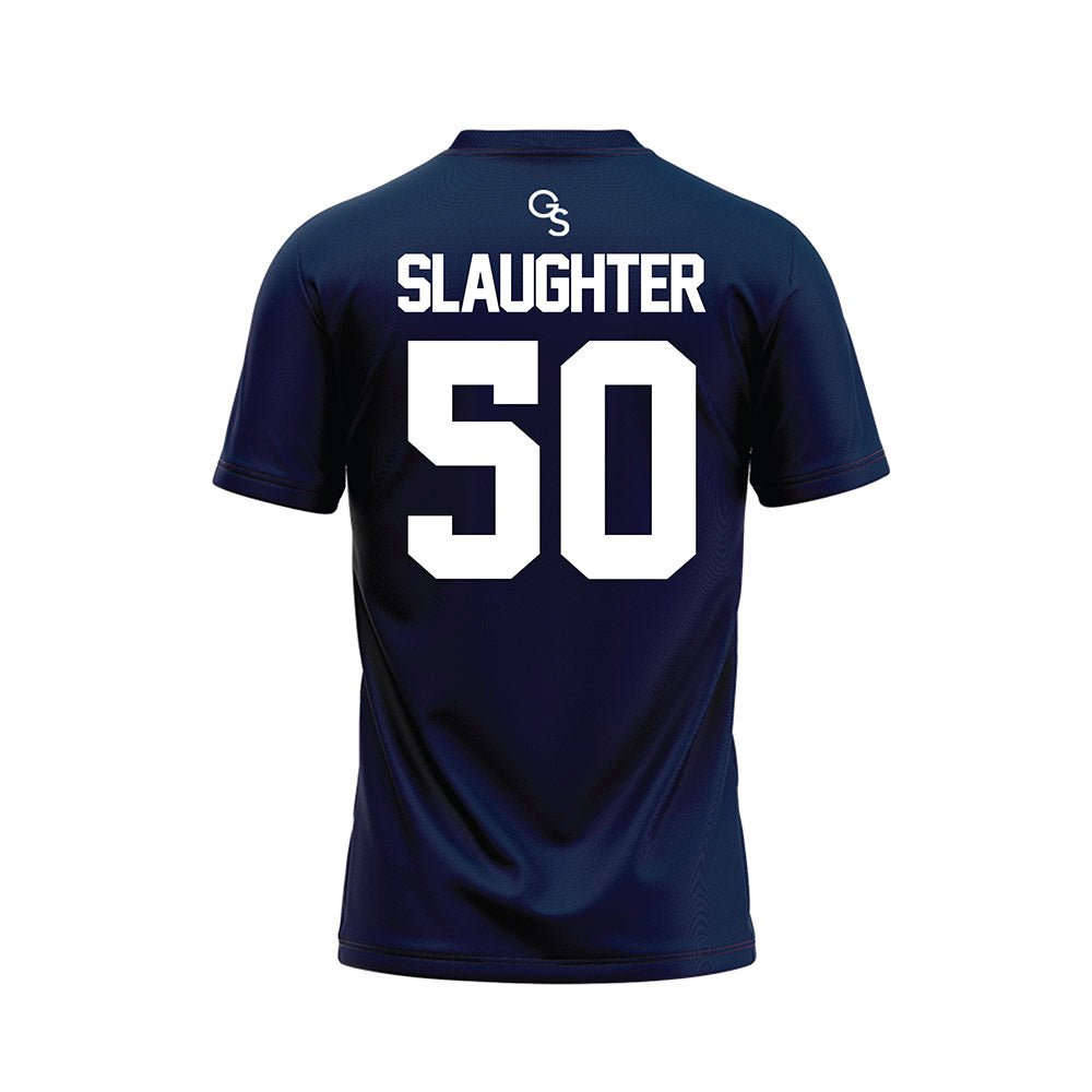 Georgia Southern - NCAA Football : Jaylen Slaughter - Navy Football Jersey-1
