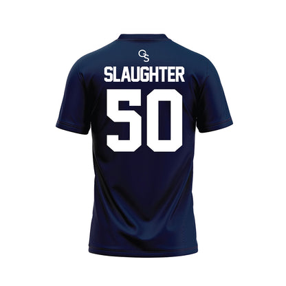 Georgia Southern - NCAA Football : Jaylen Slaughter - Navy Football Jersey-1