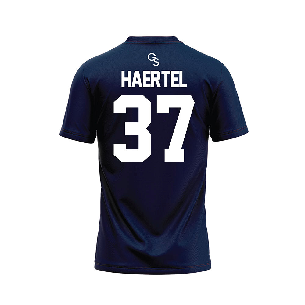 Georgia Southern - NCAA Football : Max Haertel - Navy Football Jersey-1