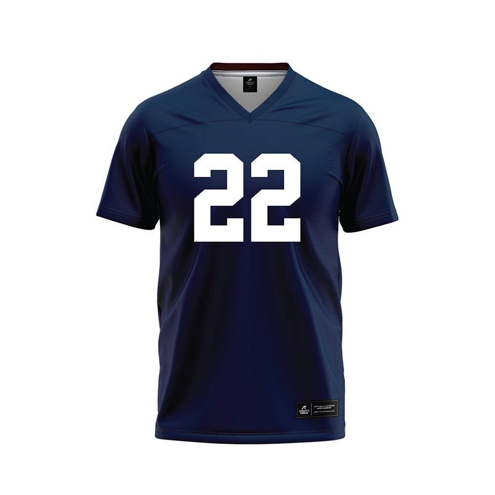 Georgia Southern - NCAA Football : Jarvis Mathurin - Navy Football Jersey-0