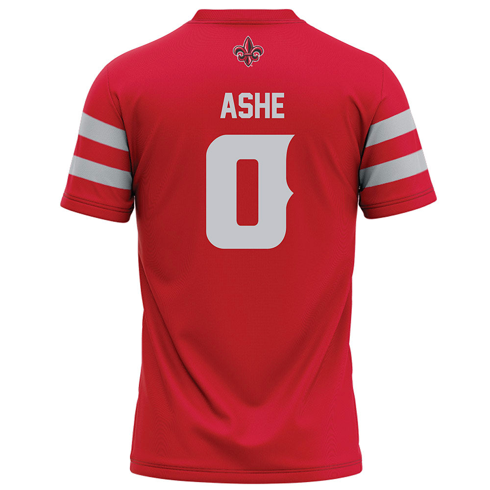Louisiana - NCAA Football : Priest Ashe - Red Football Jersey-1