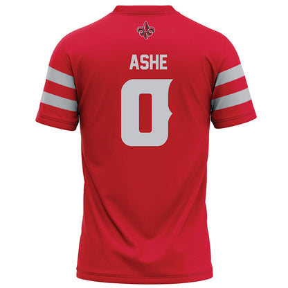 Louisiana - NCAA Football : Priest Ashe - Red Football Jersey-1