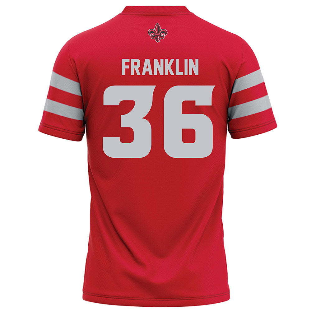 Louisiana - NCAA Football : Devin Franklin - Red Football Jersey-1