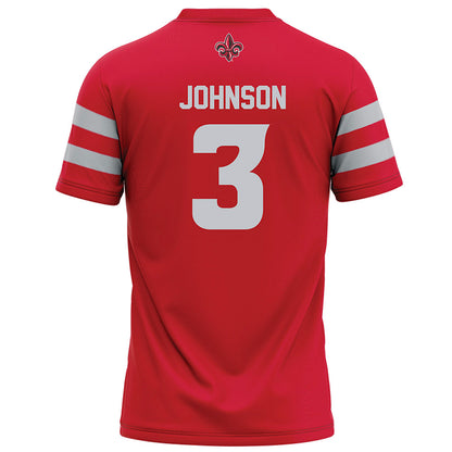 Louisiana - NCAA Football : Micah Johnson - Red Football Jersey-1