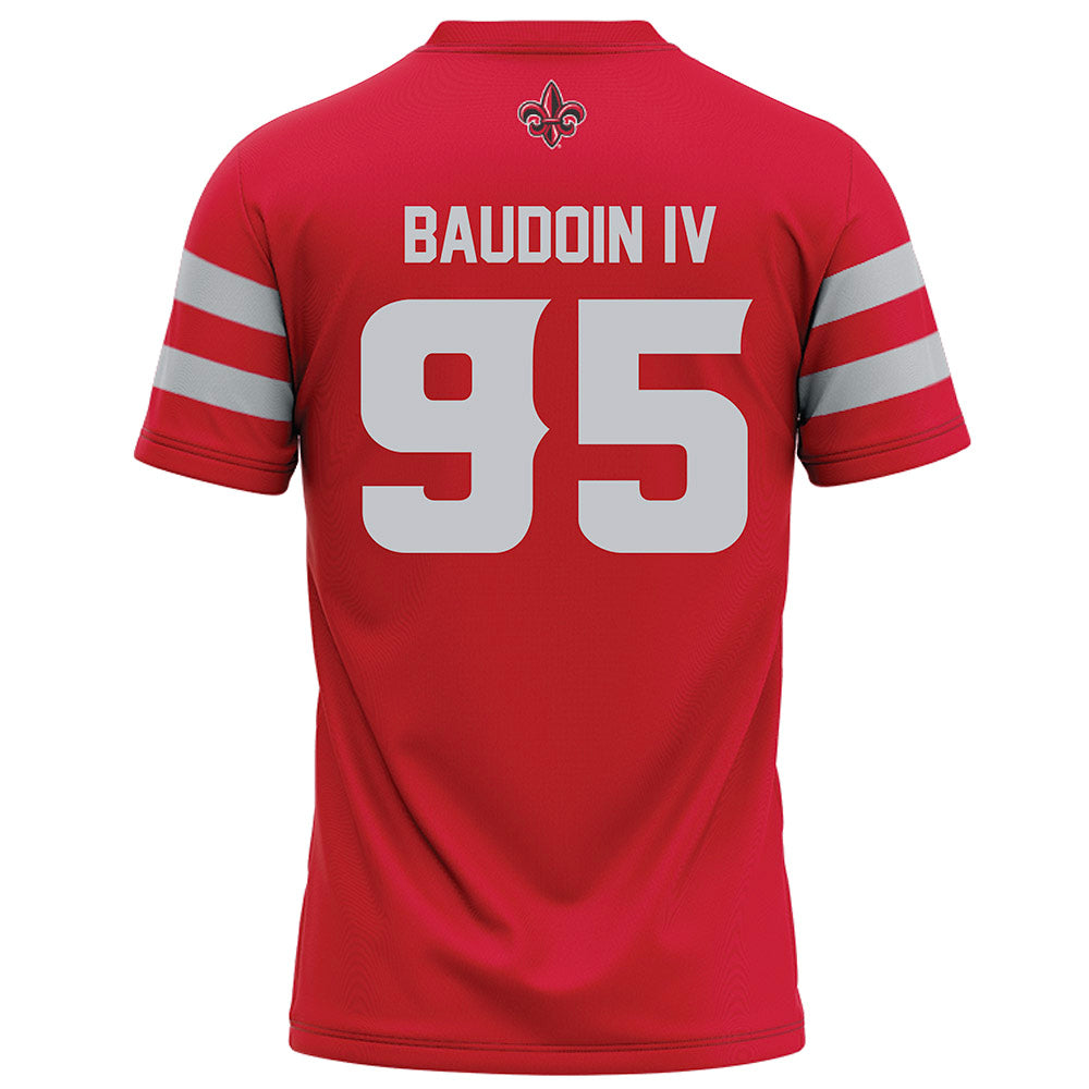 Louisiana - NCAA Football : Maxie Baudoin IV - Red Football Jersey-1