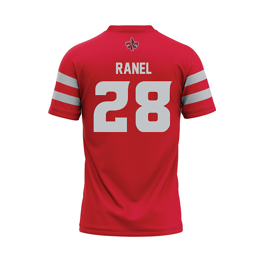 Louisiana - NCAA Football : Steven Ranel - Red Football Jersey-1