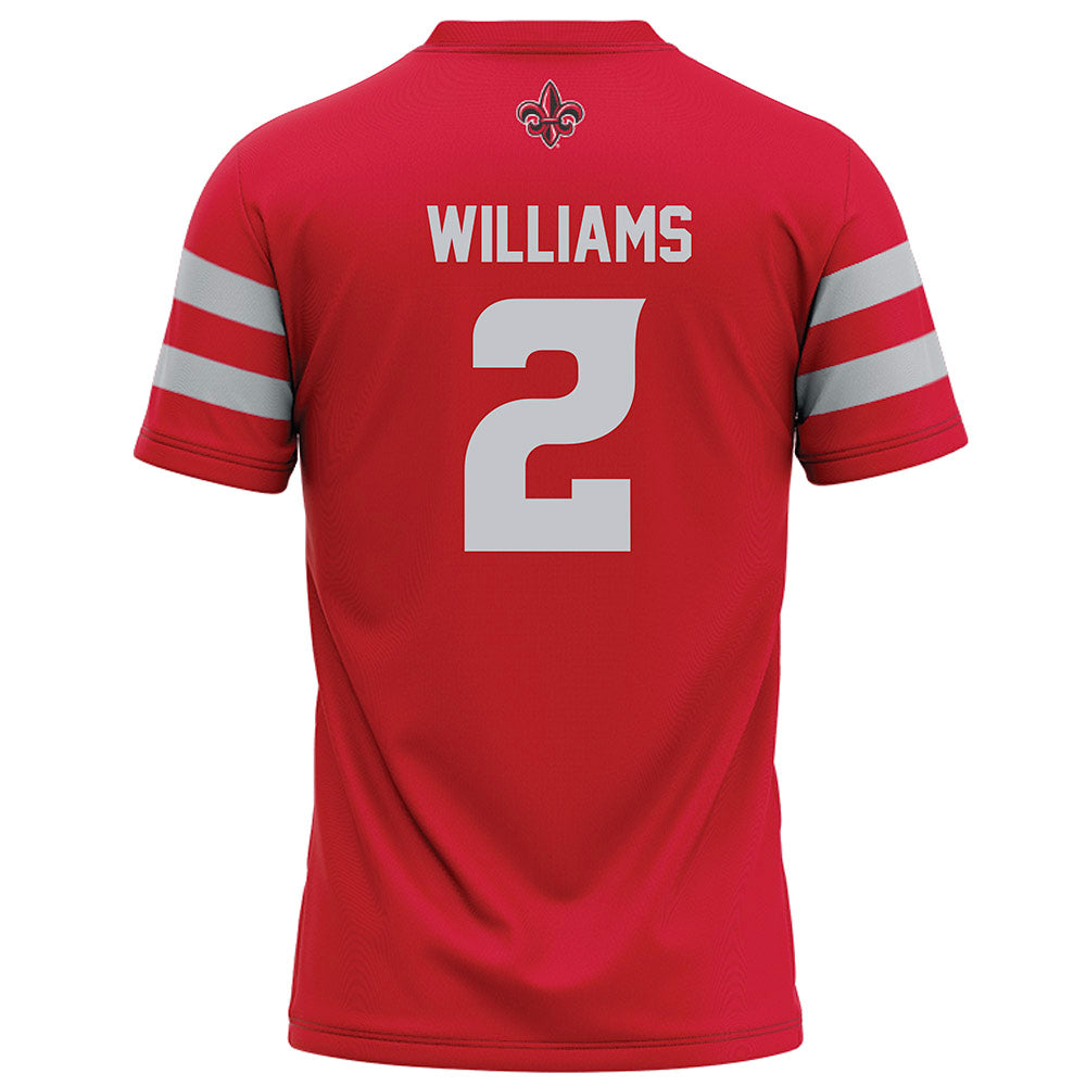 Louisiana - NCAA Football : Ashley Williams - Red Football Jersey-1
