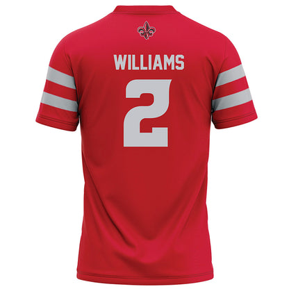 Louisiana - NCAA Football : Ashley Williams - Red Football Jersey-1