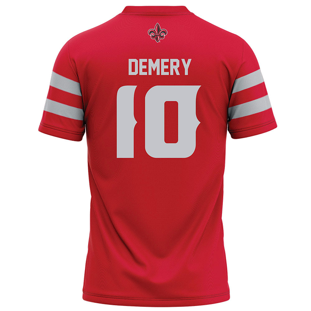 Louisiana - NCAA Football : Avery Demery - Red Football Jersey-1