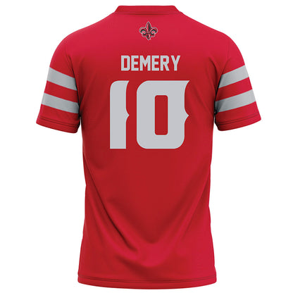 Louisiana - NCAA Football : Avery Demery - Red Football Jersey-1