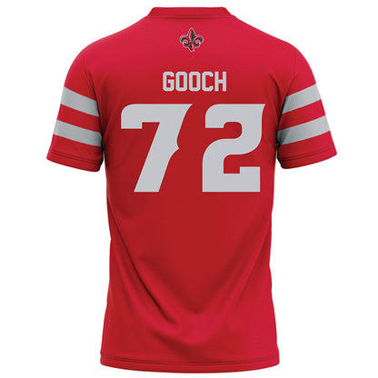 Louisiana - NCAA Football : J'Marion Gooch - Red Football Jersey-1