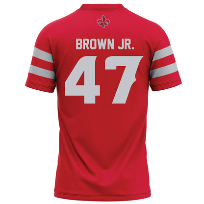 Louisiana - NCAA Football : Maurice Brown Jr. - Red Football Jersey-1