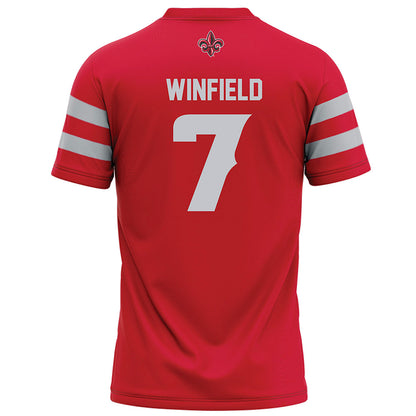 Louisiana - NCAA Football : Lunch Winfield - Red Football Jersey-1