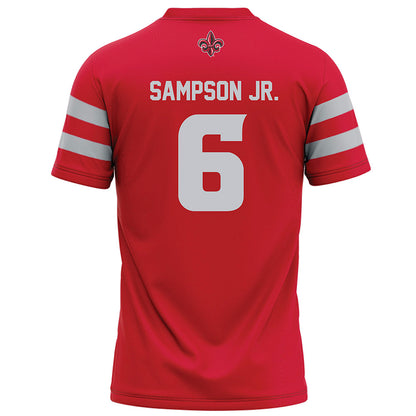 Louisiana - NCAA Football : Shelton Sampson Jr. - Red Football Jersey-1