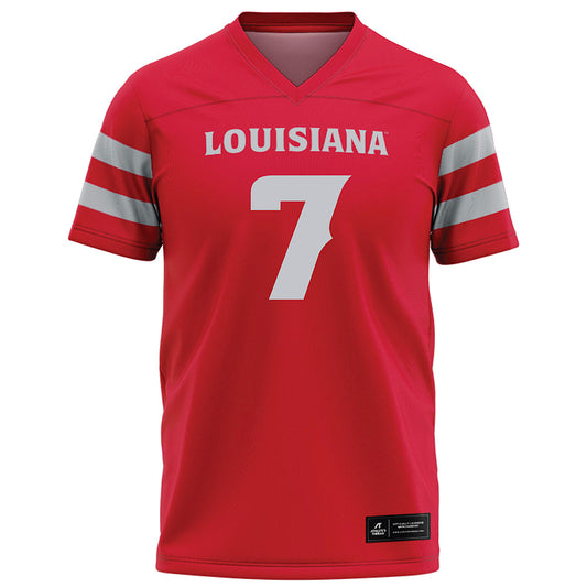 Louisiana - NCAA Football : Lunch Winfield - Red Football Jersey-0