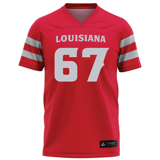 Louisiana - NCAA Football : Jayden Michael - Red Football Jersey-0