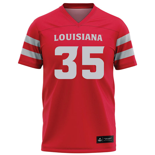 Louisiana - NCAA Football : Collin Jacob - Red Football Jersey-0