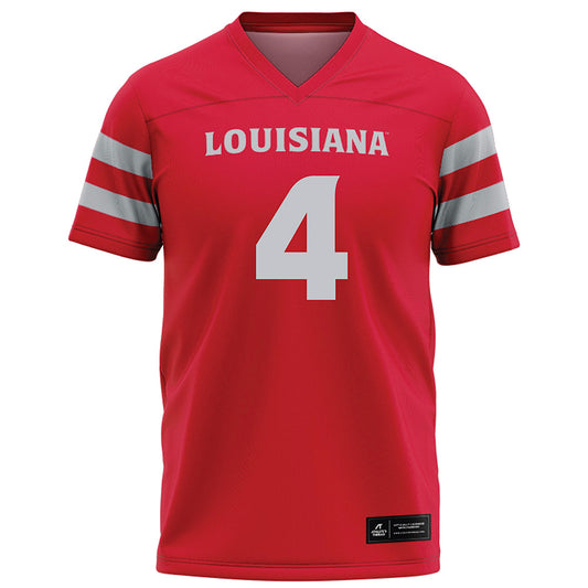 Louisiana - NCAA Football : Trenton Chaney - Red Football Jersey-0