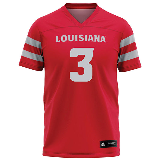 Louisiana - NCAA Football : Micah Johnson - Red Football Jersey-0