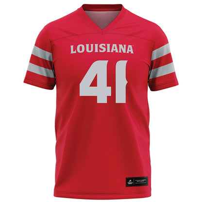 Louisiana - NCAA Football : Chase Edwards - Red Football Jersey-0