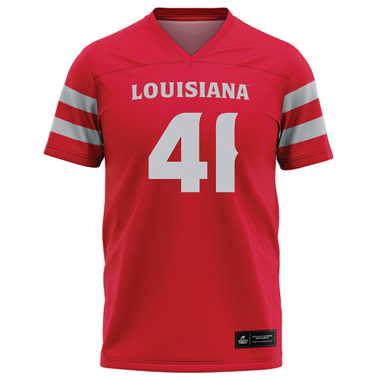 Louisiana - NCAA Football : Chase Edwards - Red Football Jersey-0