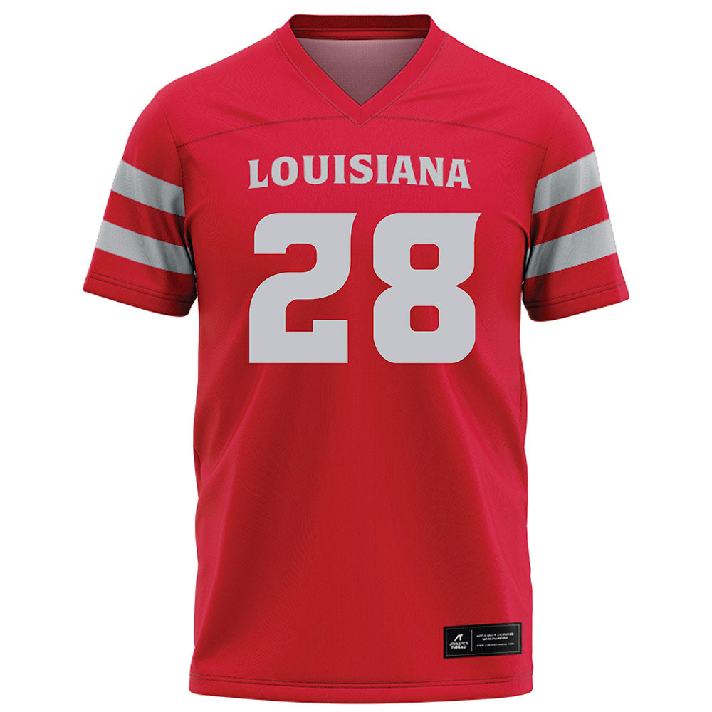 Louisiana - NCAA Football : Steven Ranel - Red Football Jersey-0