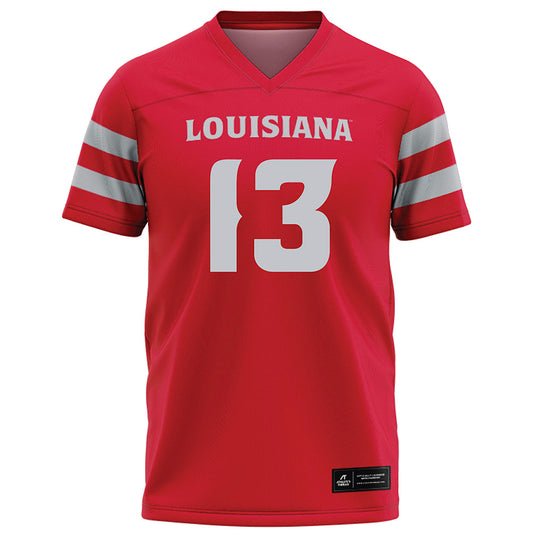 Louisiana - NCAA Football : Curley Reed III - Red Football Jersey-0