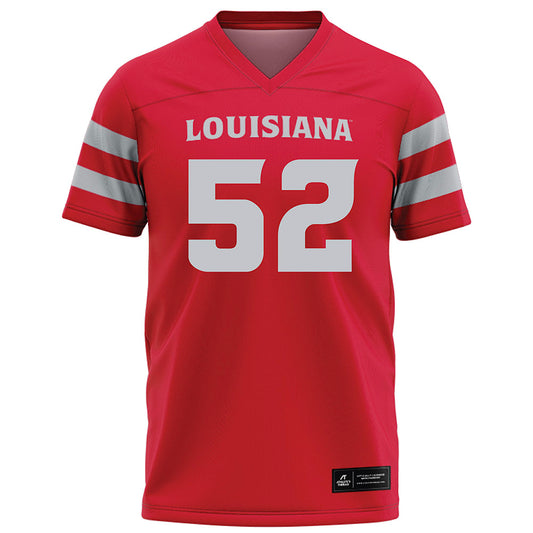 Louisiana - NCAA Football : Ryder Bentley - Red Football Jersey-0