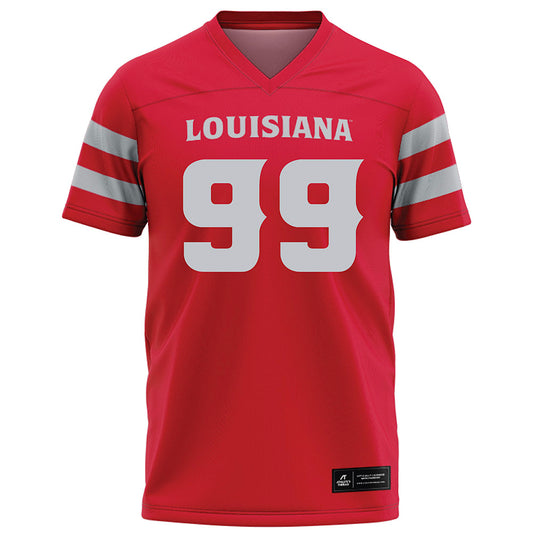 Louisiana - NCAA Football : Ashton Wright - Red Football Jersey-0