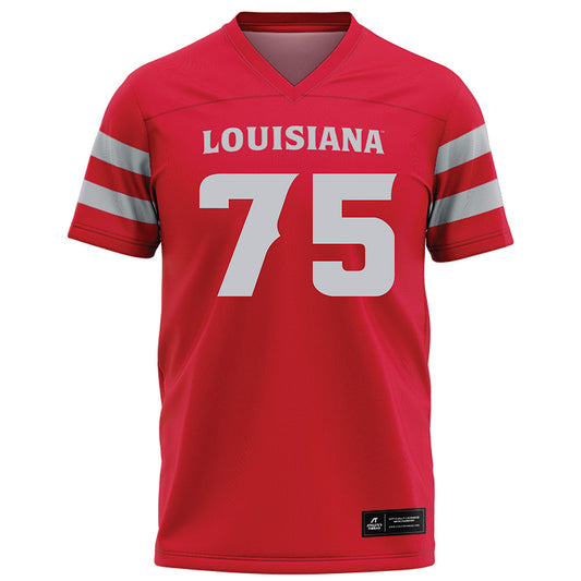 Louisiana - NCAA Football : Kaden Moreau - Red Football Jersey